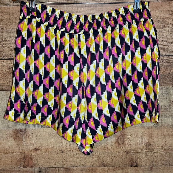 🌻 BY ANTHROPOLOGIE Easy Traveler Shorts Citron Elastic Waist Pull On size XL - Picture 4 of 10